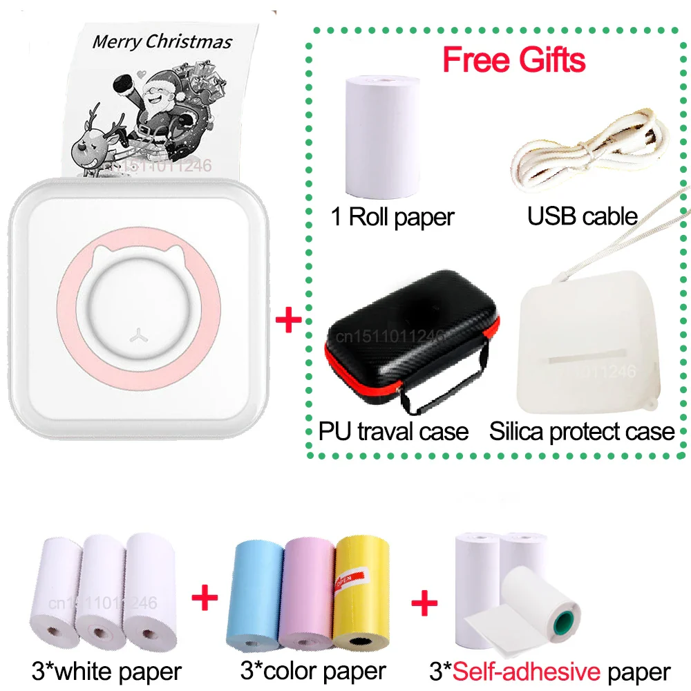 Pocket Thermal Printer – Bluetooth 200dpi with PU Travel Case - Image 10
