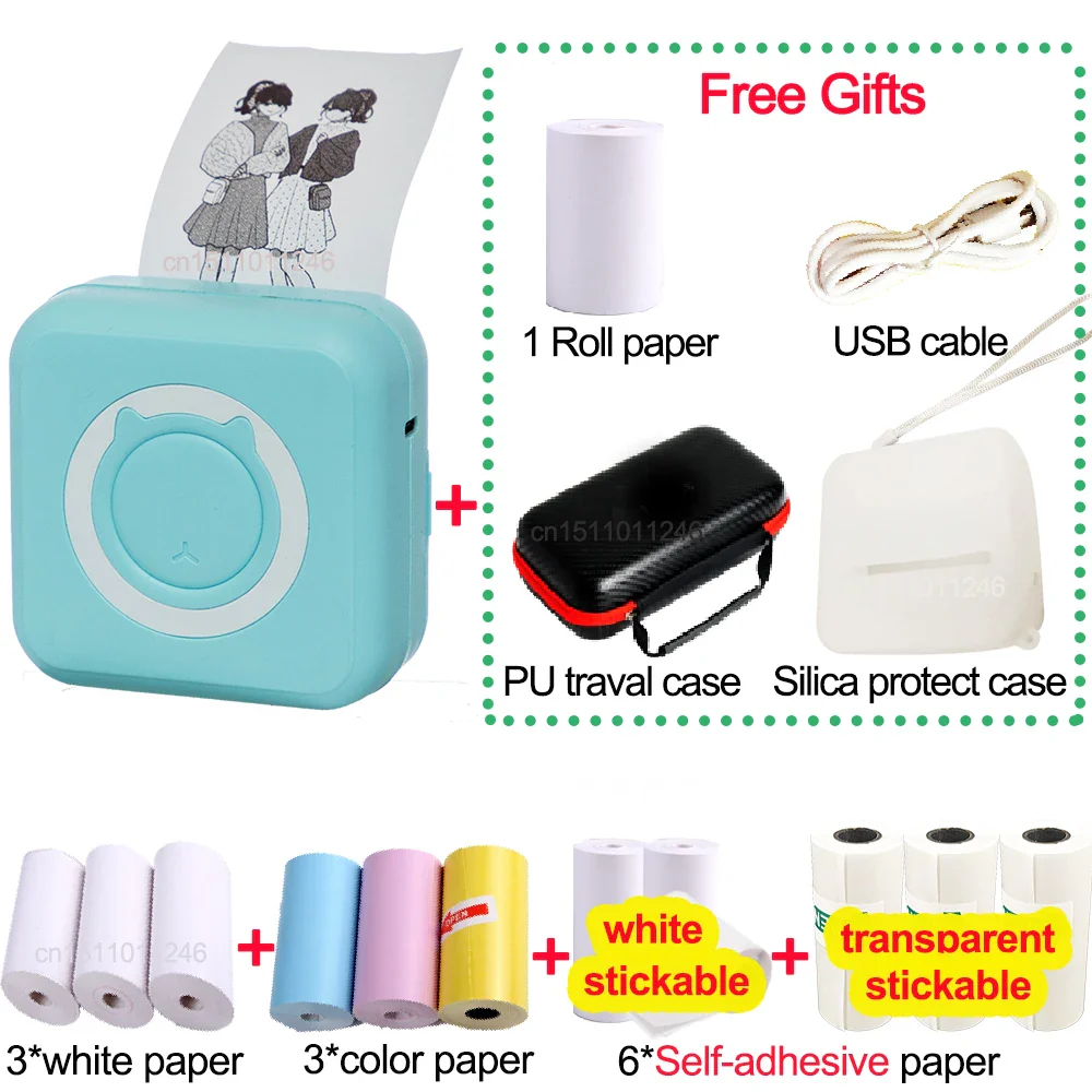 Pocket Thermal Printer – Bluetooth 200dpi with PU Travel Case - Image 14