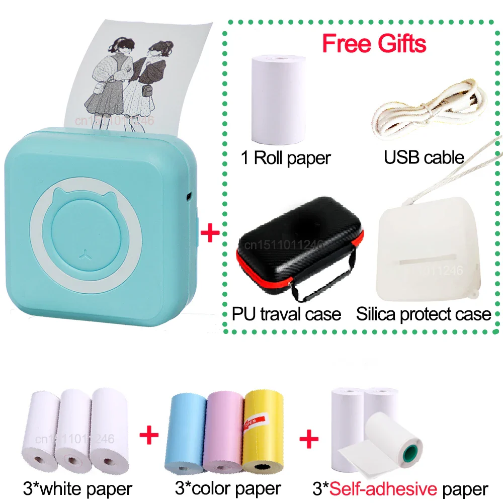 Pocket Thermal Printer – Bluetooth 200dpi with PU Travel Case - Image 19