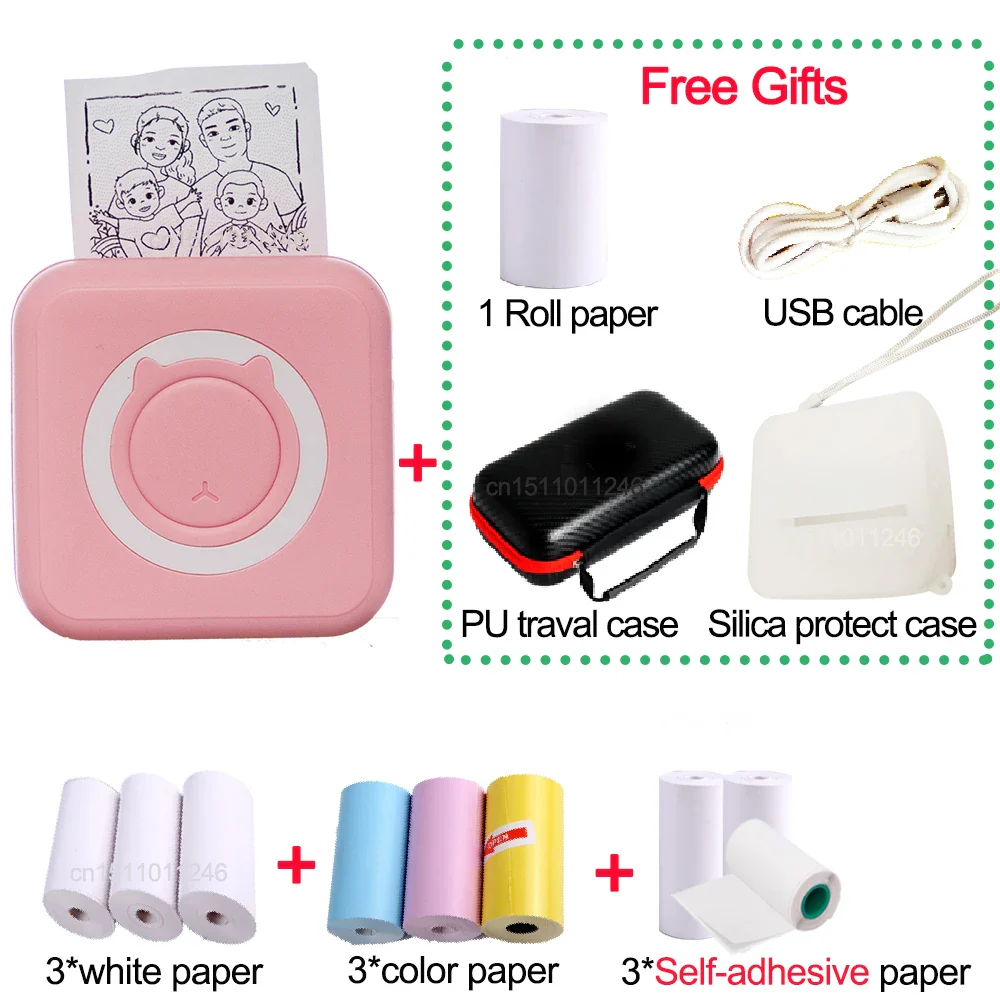 Pocket Thermal Printer – Bluetooth 200dpi with PU Travel Case - Image 20