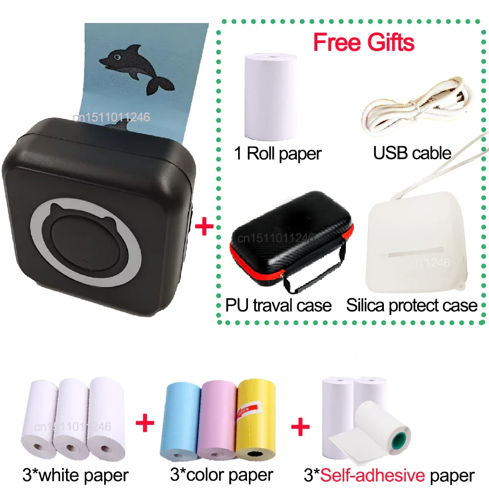 Pocket Thermal Printer – Bluetooth 200dpi with PU Travel Case - Image 21