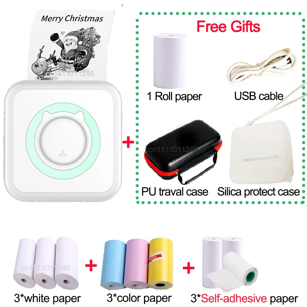 Pocket Thermal Printer – Bluetooth 200dpi with PU Travel Case - Image 9