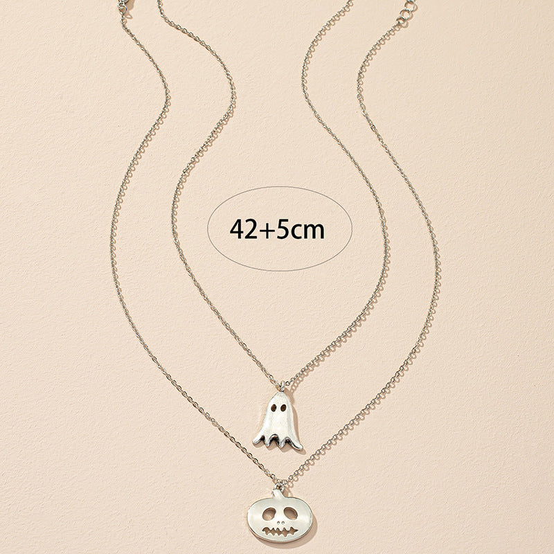 Popular Christmas Pumpkin Ghost Necklace - Image 3