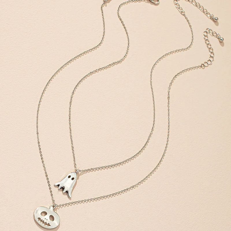 Popular Christmas Pumpkin Ghost Necklace - Image 4
