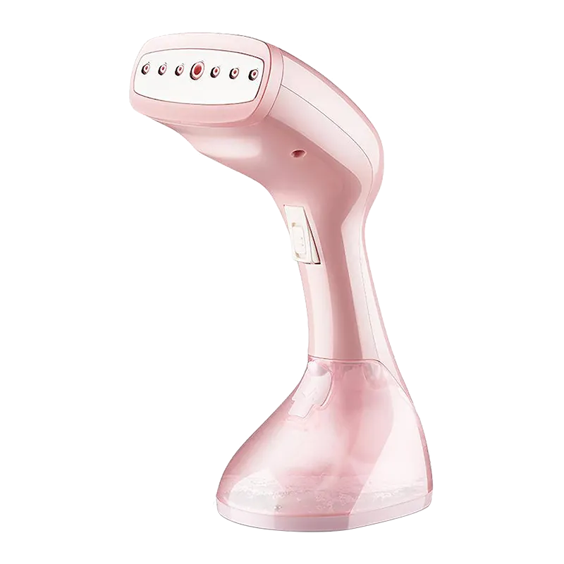 Portable Pink Handheld Fabric Garment Steamer Ironing For Clothes - Image 4