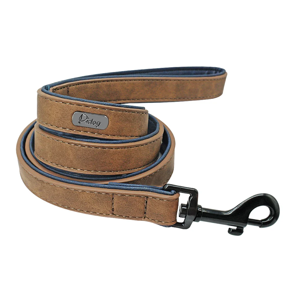 Premium 4ft Soft Leather Dog Leash with Padded Handle - Image 11