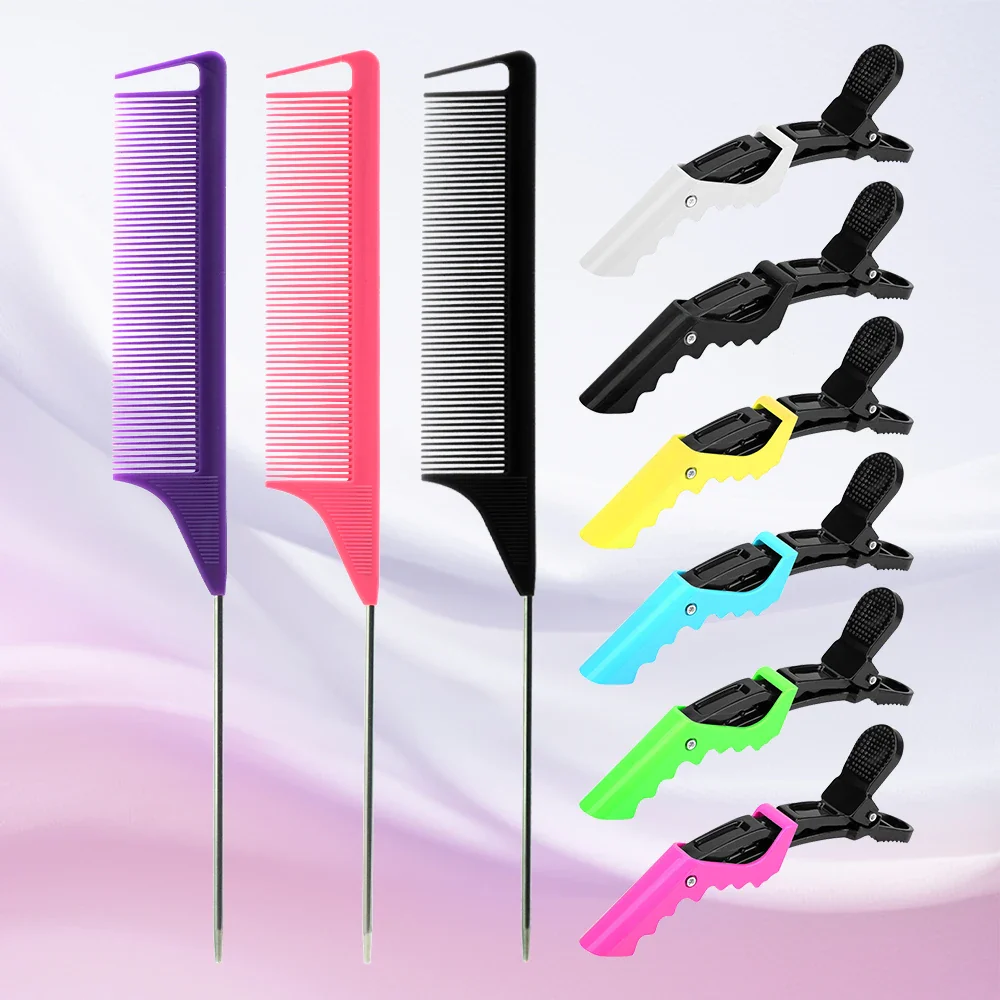 Pro Fine Tooth Rat Tail Comb/Set - Image 15