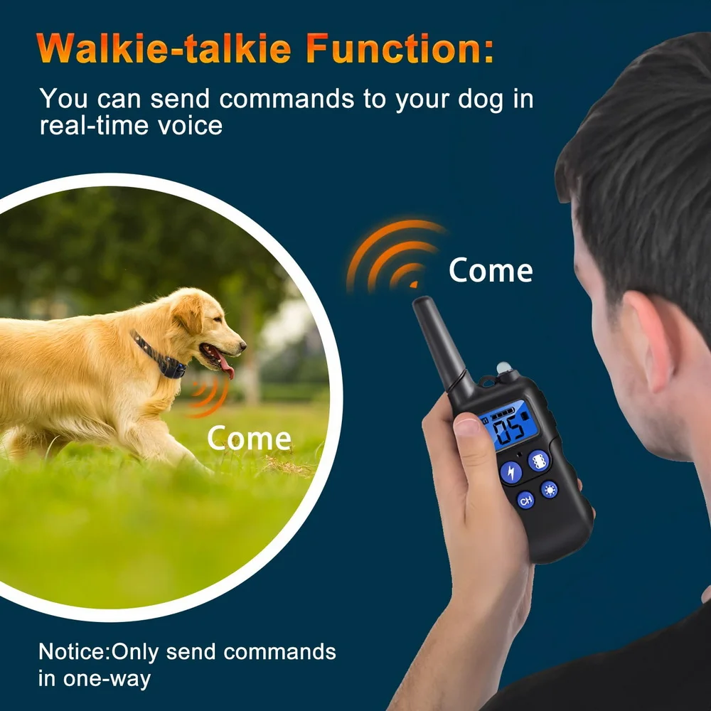 Professional Dog Training Collar with Walkie-Talkie Functionality - Image 2