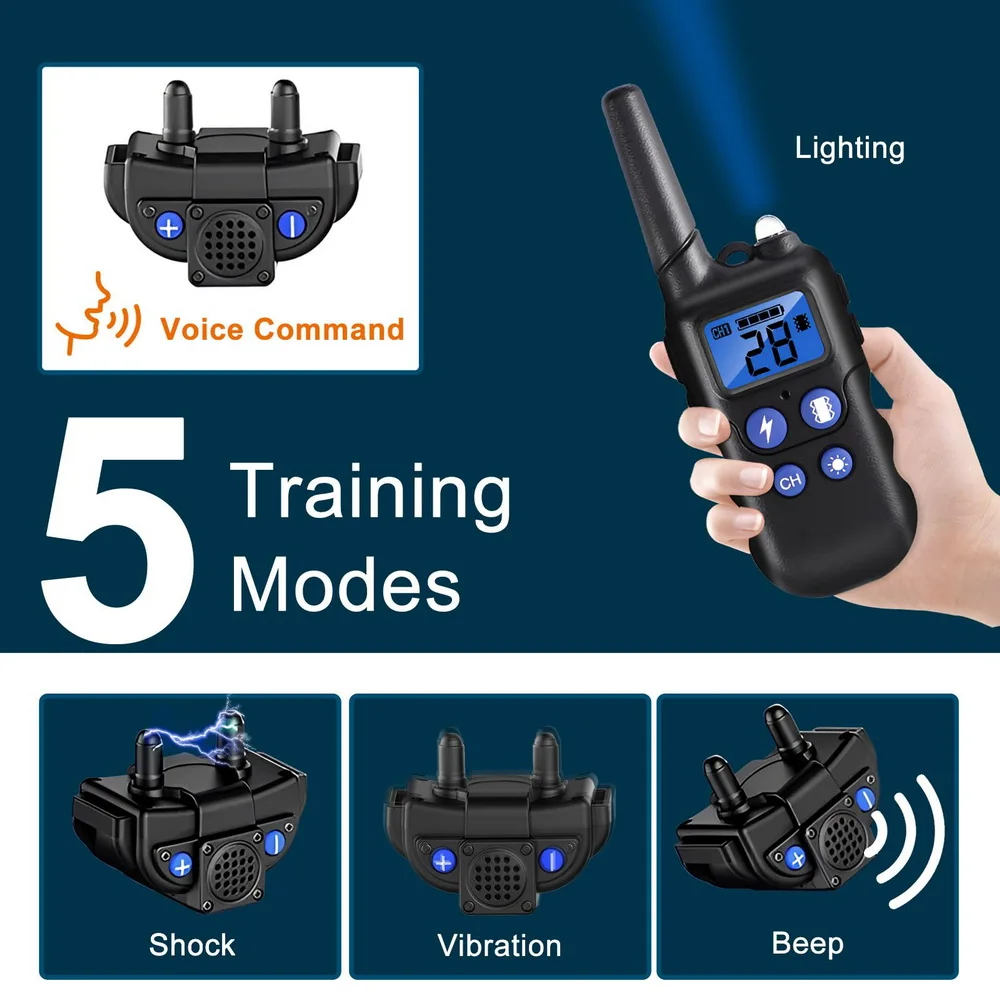Professional Dog Training Collar with Walkie-Talkie Functionality - Image 3
