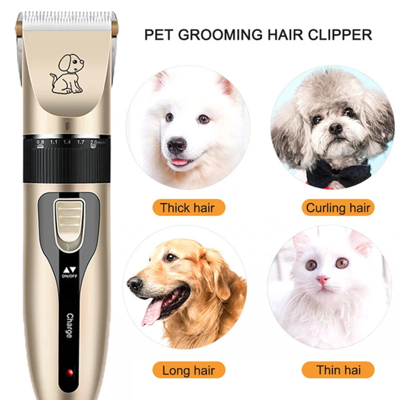 Professional Electric Pet Clipper Grooming Kit – Rechargeable Dog & Cat Hair Trimmer Set - Image 2