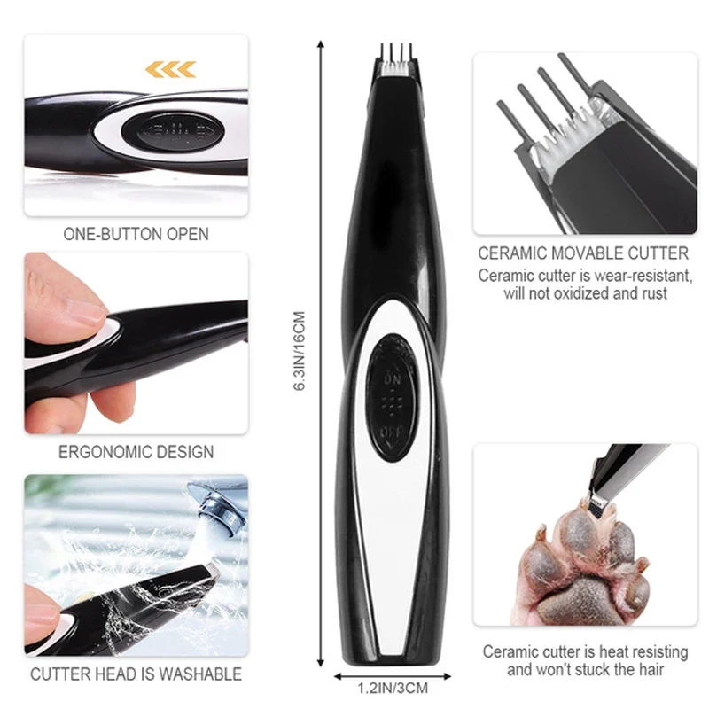 Professional Electric Pet Clipper Grooming Kit – Rechargeable Dog & Cat Hair Trimmer Set - Image 3