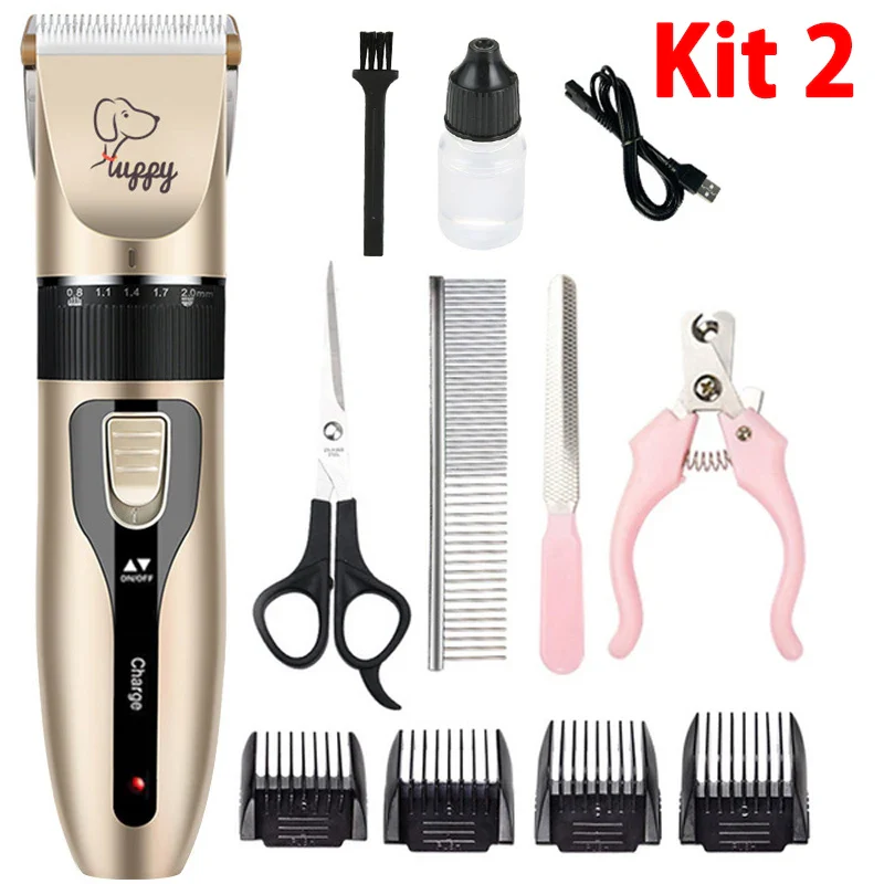 Professional Electric Pet Clipper Grooming Kit – Rechargeable Dog & Cat Hair Trimmer Set - Image 8