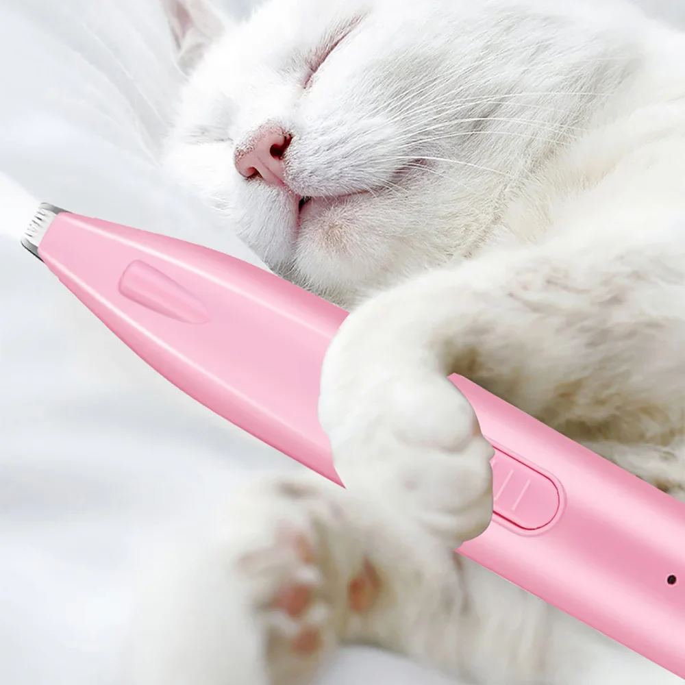 Professional Pet Hair Trimmer with LED Light – Electric Dog & Cat Paw Grooming Clipper - Image 6