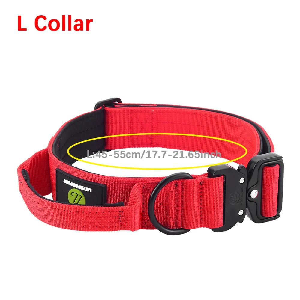 Quick Release Military Traffic Dog Leash with Heavy Duty Nylon Collar - Image 11