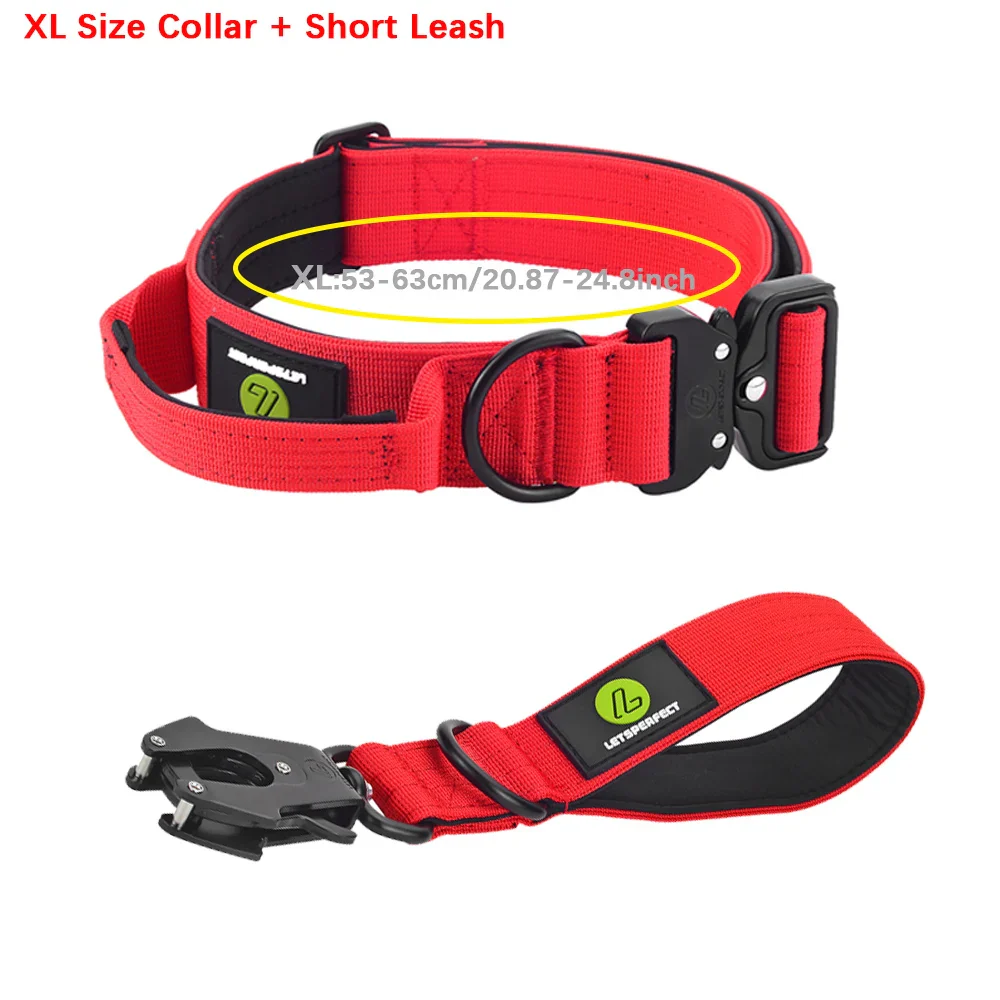 Quick Release Military Traffic Dog Leash with Heavy Duty Nylon Collar - Image 21