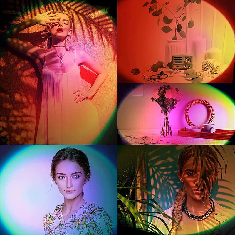 Rainbow Led Sunset Light Tuya APP Smart Control with Remote Controller - Image 6