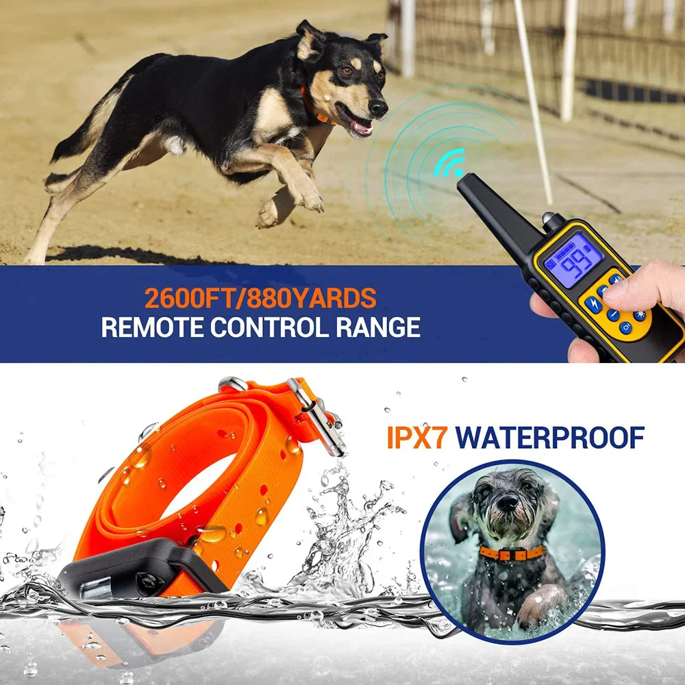 Rechargable Electric Dog Training Collar with Remote Control - Image 3