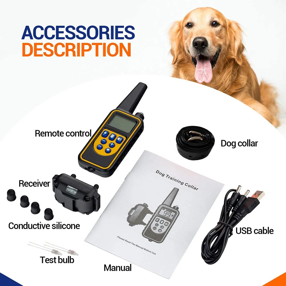 Rechargable Electric Dog Training Collar with Remote Control - Image 6
