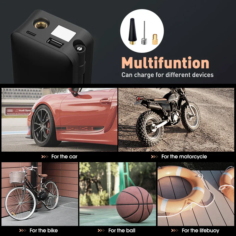 Rechargeable Air Pump Tire Inflator - Image 3