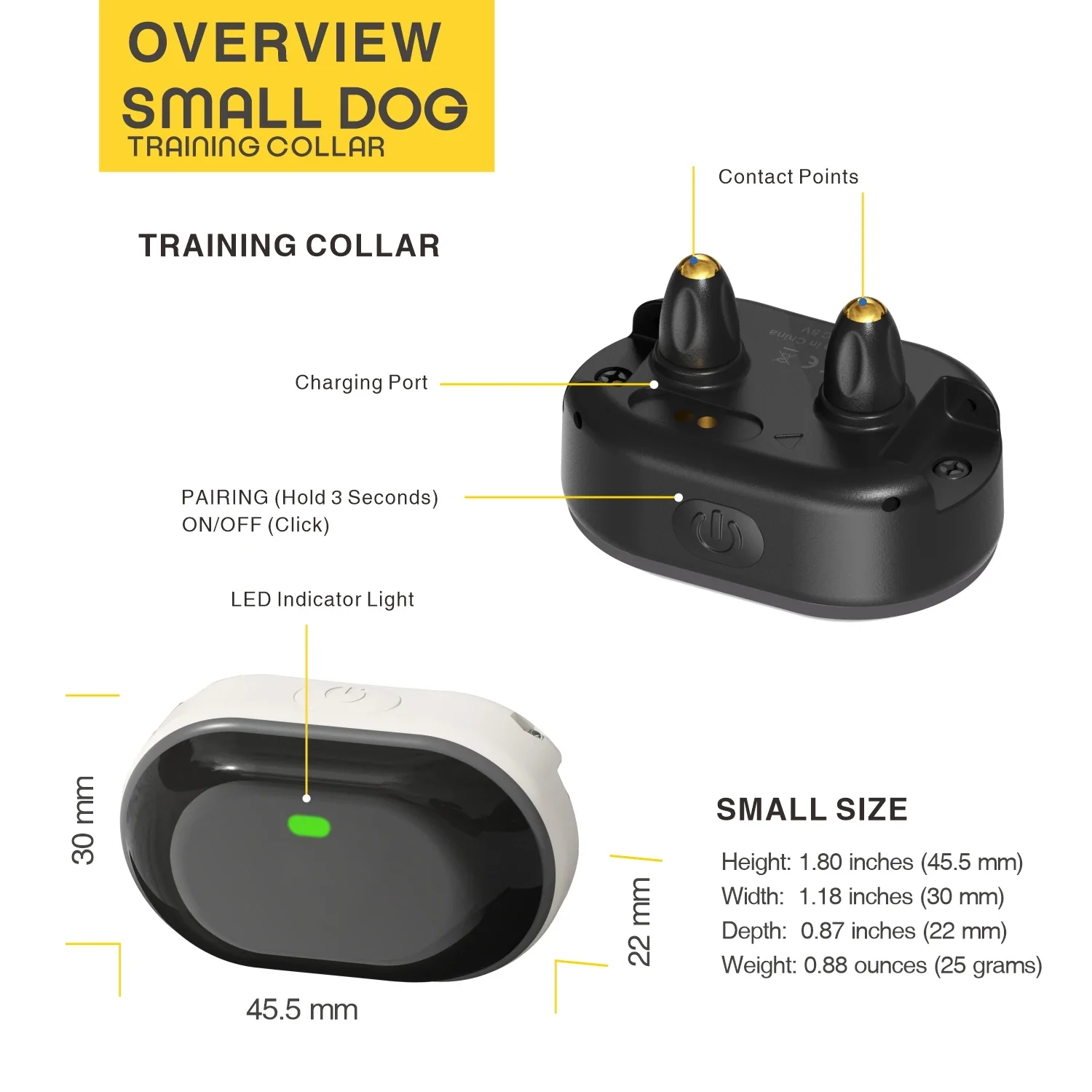 Rechargeable Small Dog Training Collar with Remote Control - Image 5
