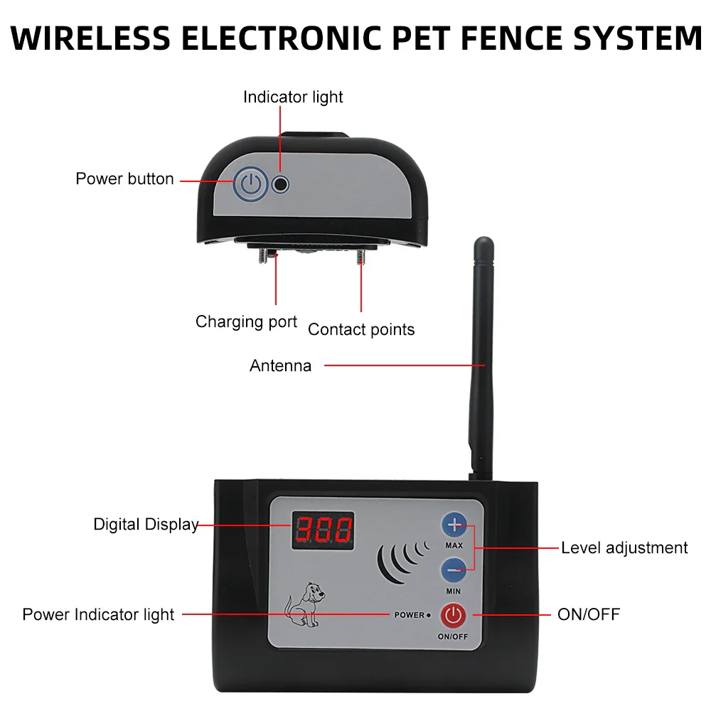 Rechargeable Waterproof Anti-Runaway Dog Wireless Electric Fence System - Image 4
