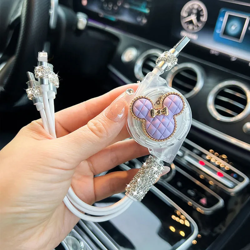 Retractable 3-in-1 Fast Charge Data Cable for Car - Image 4