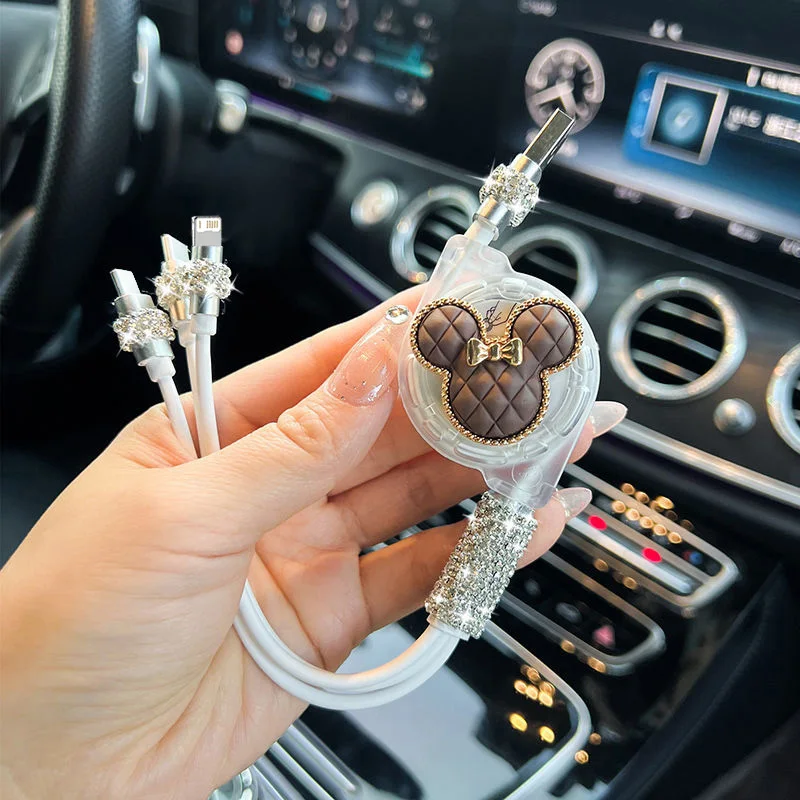 Retractable 3-in-1 Fast Charge Data Cable for Car - Image 6