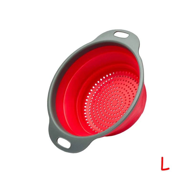 Round Collapsible Fruits Vegetables Strainer - Image 14