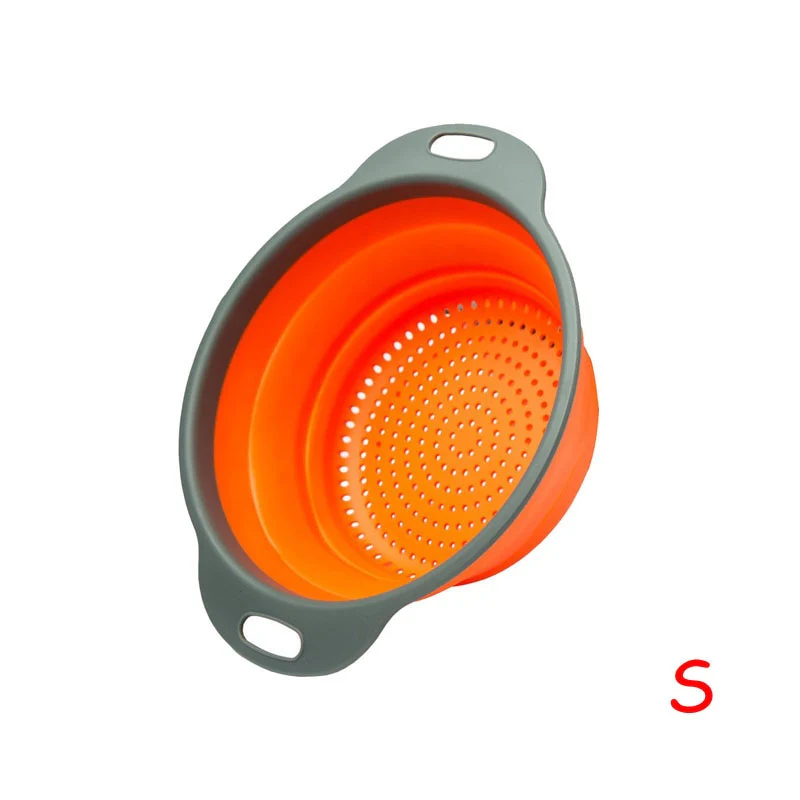Round Collapsible Fruits Vegetables Strainer - Image 9