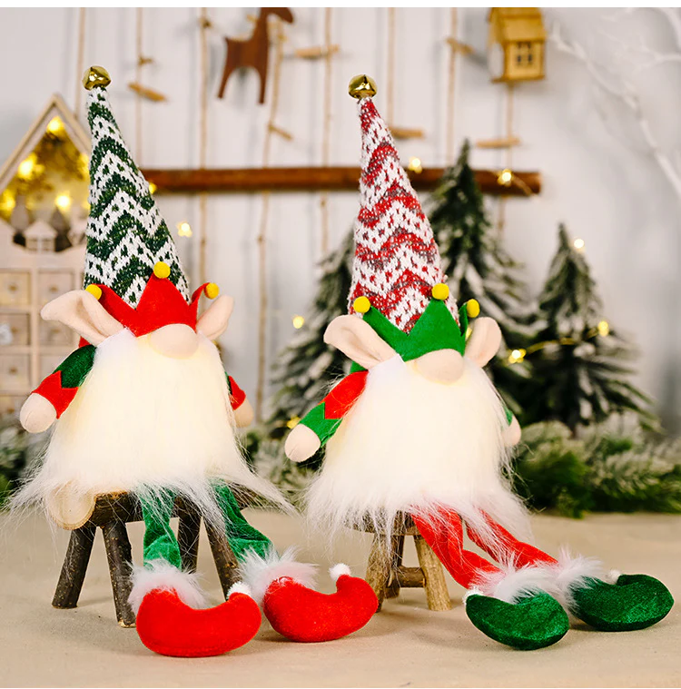Rudolph Doll With Christmas Elf With Lights - Image 2