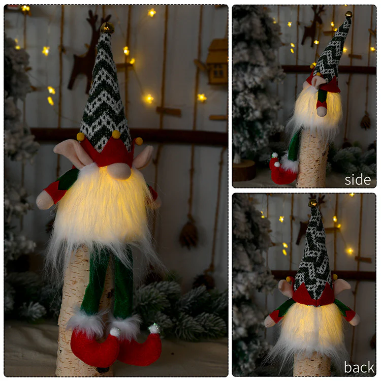 Rudolph Doll With Christmas Elf With Lights - Image 3
