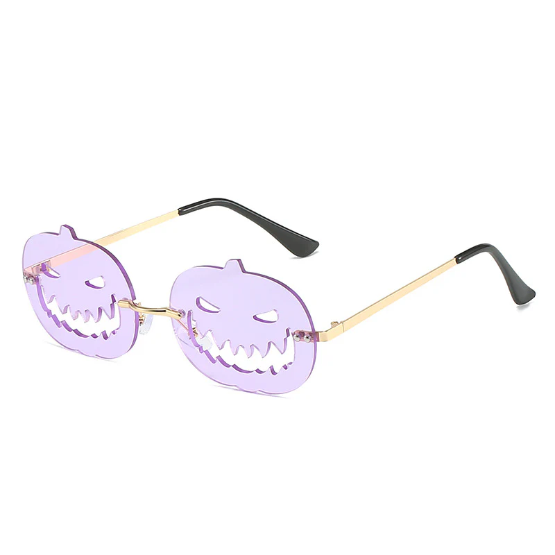 Runway Fried Street Halloween Pumpkin Funny Ball Sun Glasses - Image 17