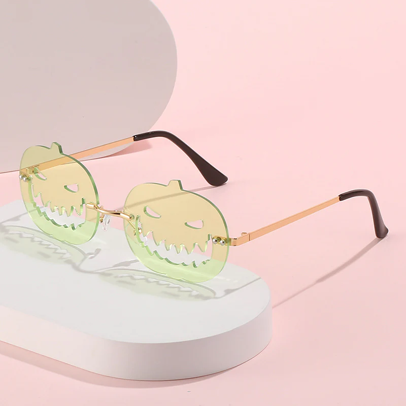 Runway Fried Street Halloween Pumpkin Funny Ball Sun Glasses - Image 2