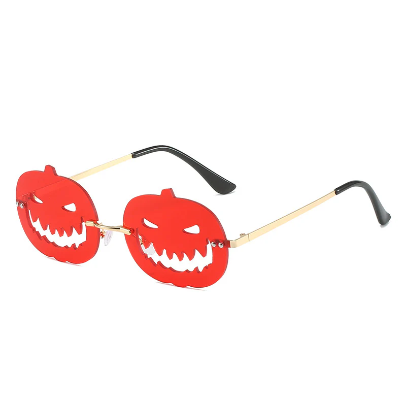 Runway Fried Street Halloween Pumpkin Funny Ball Sun Glasses - Image 9