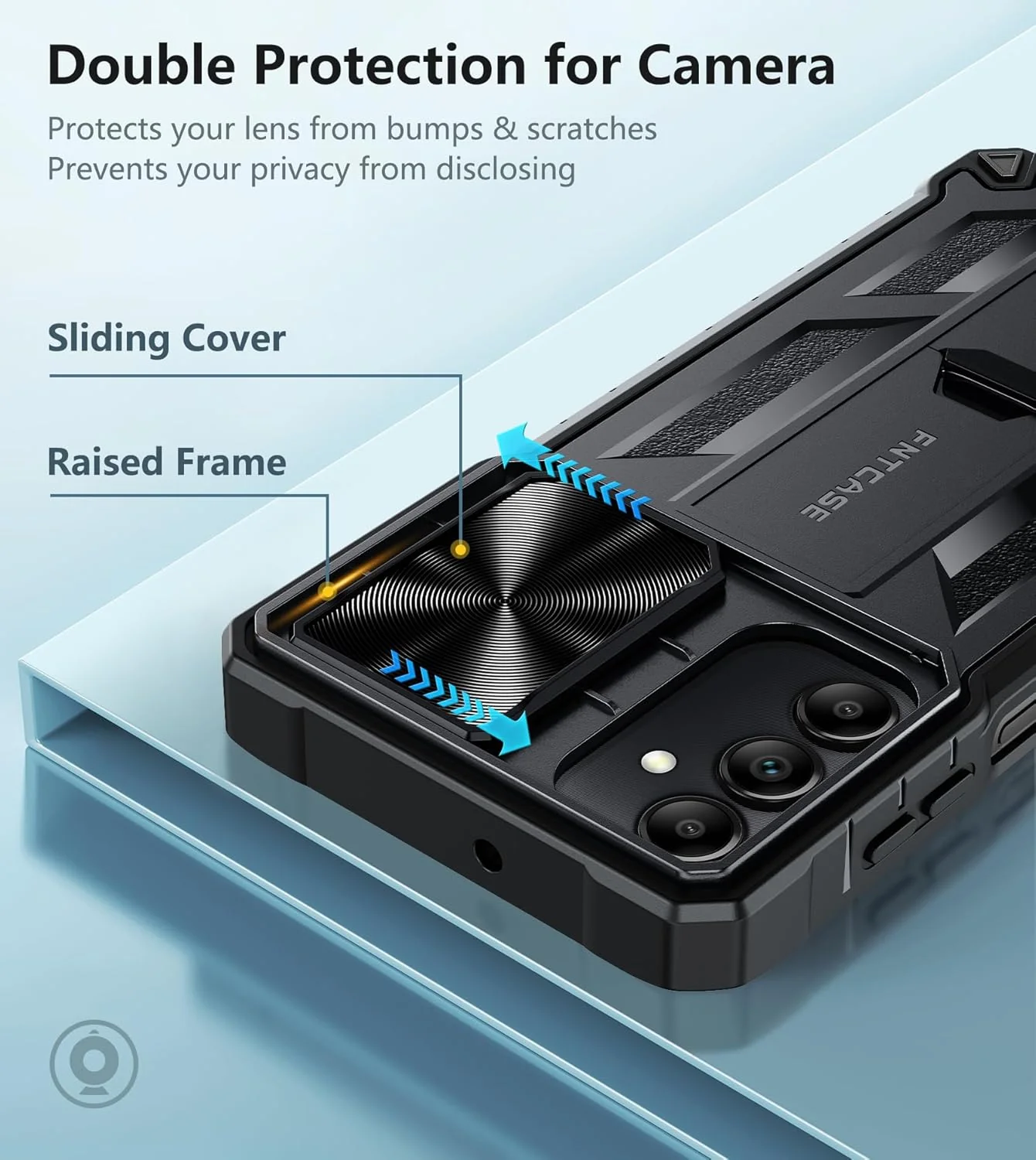 Samsung A15 Phone Case: Heavy Duty Shockproof Protective Case with Kickstand - Image 3