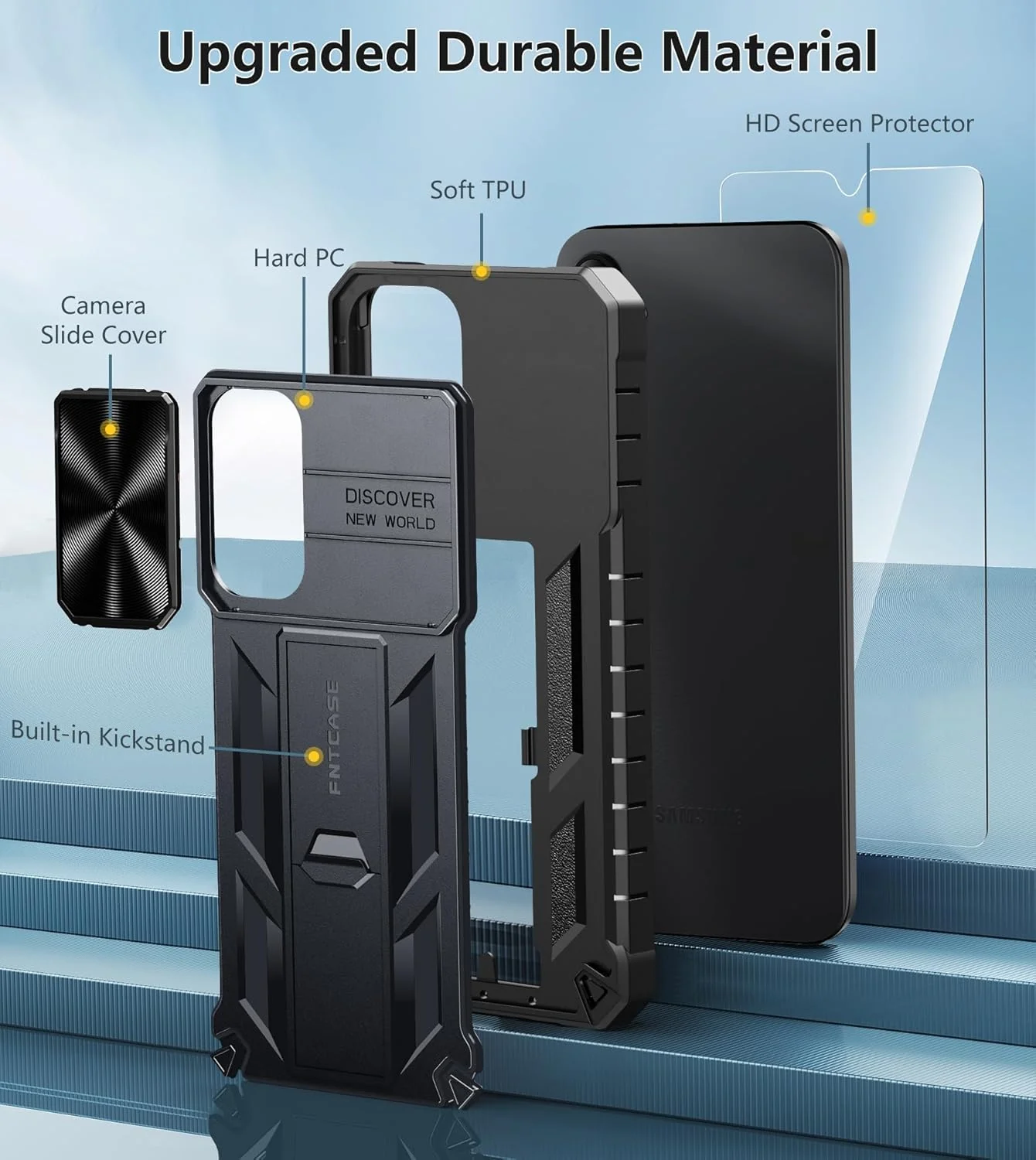 Samsung A15 Phone Case: Heavy Duty Shockproof Protective Case with Kickstand - Image 5