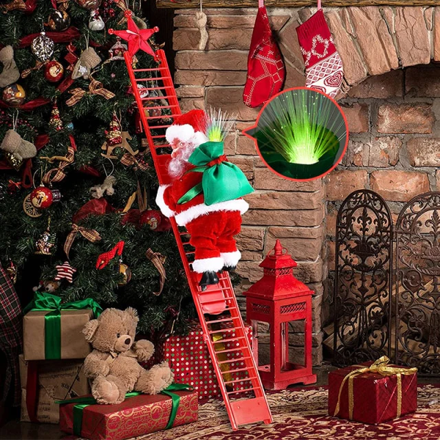 Santa Claus Climbing Ladder Electric Santa Claus Climbing Ladder - Image 8