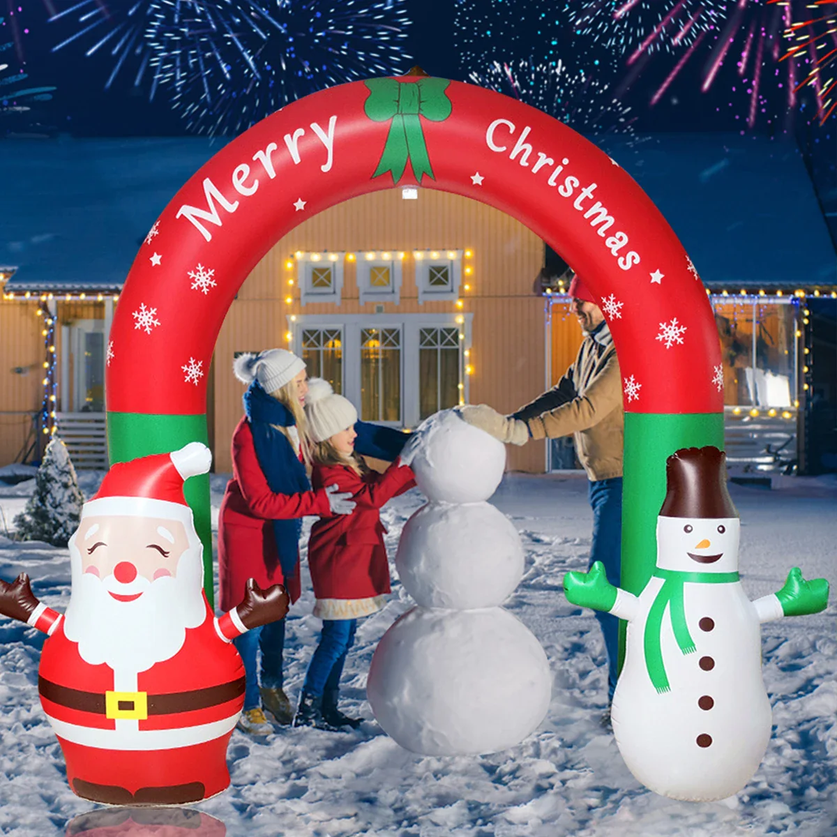Santa Claus Inflatable Christmas Archway Decoration - Image 5
