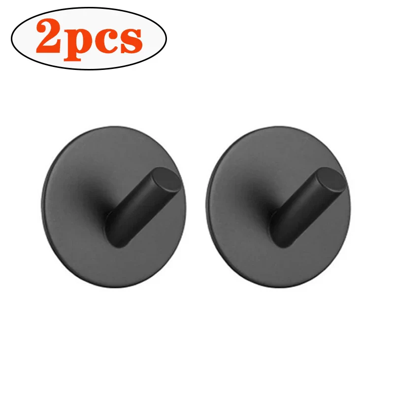 Self Adhesive Bathroom Robe Towel Hanger Hooks (Pack of 2) - Image 13