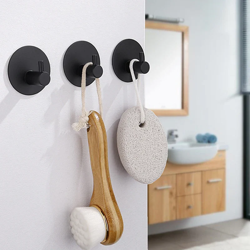 Self Adhesive Bathroom Robe Towel Hanger Hooks (Pack of 2) - Image 3