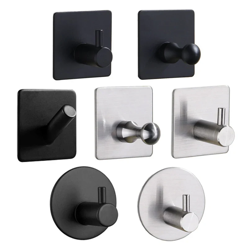 Self Adhesive Bathroom Robe Towel Hanger Hooks (Pack of 2) - Image 5