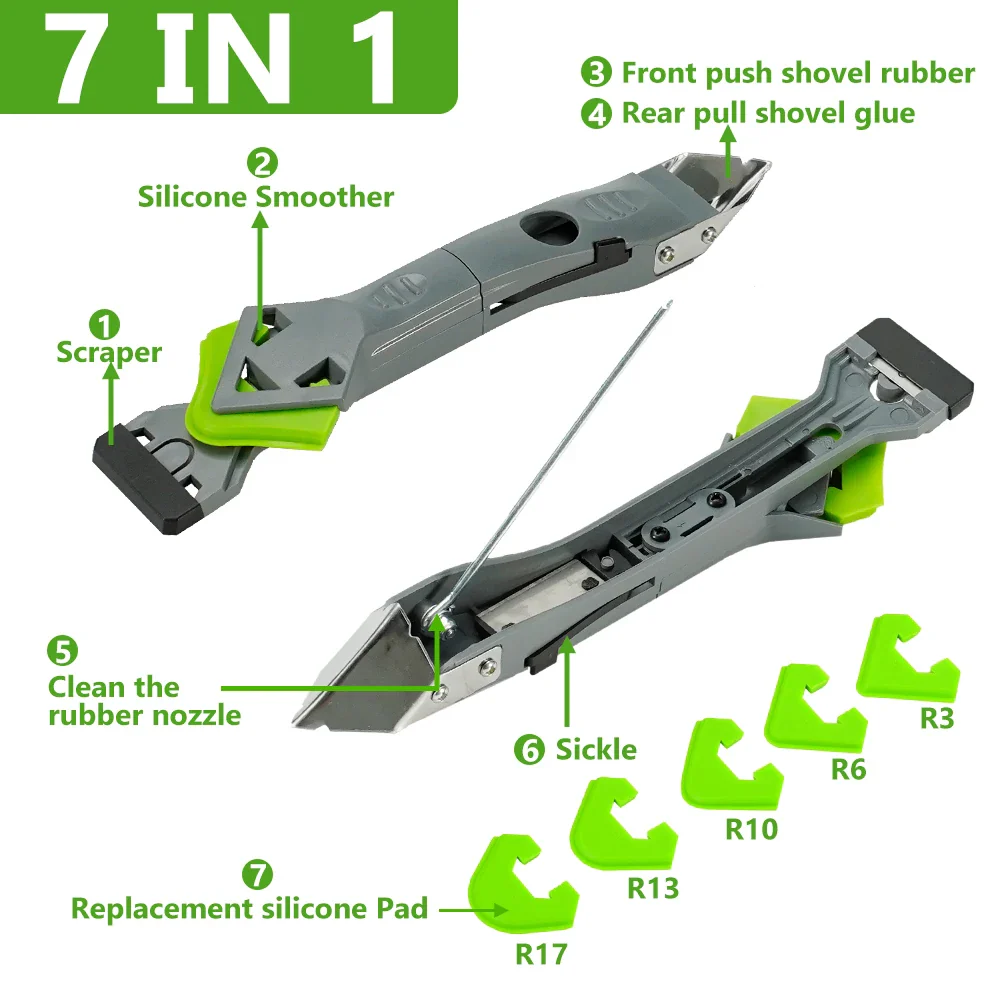 Silicone Scraper Sealant Smoothing Tool Set - Image 3