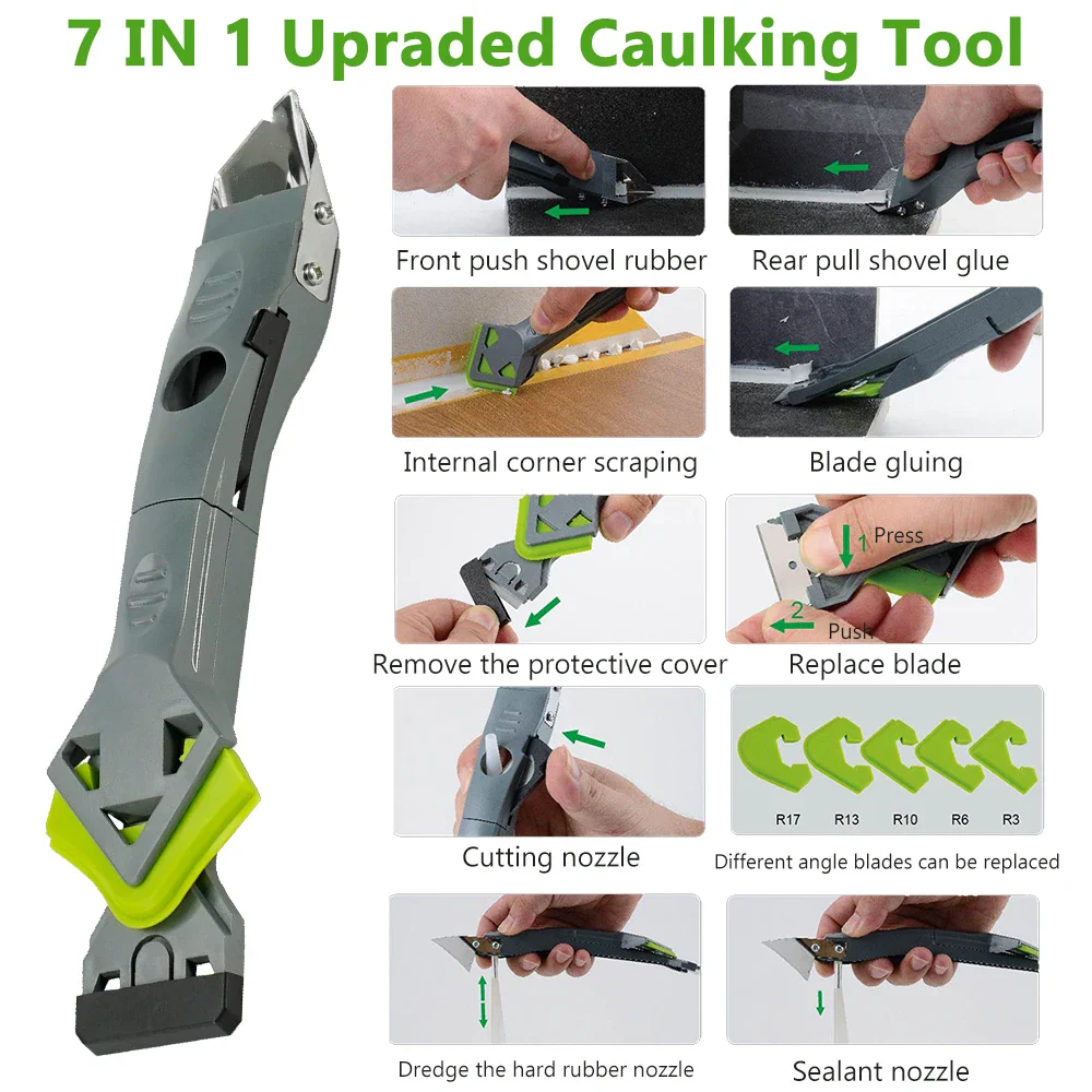 Silicone Scraper Sealant Smoothing Tool Set - Image 6