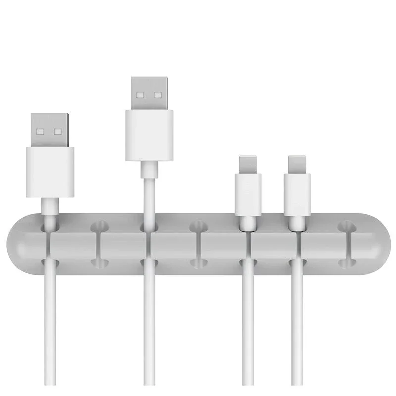 Silicone USB Cable Organizer - Cable Winder & Desktop Tidy Clips for Mouse, Headphones, and Wires - Image 7