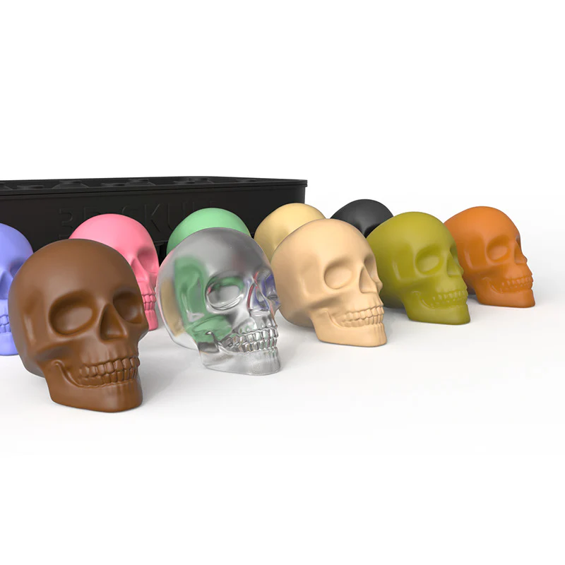 Skull Head Ice Checker Chocolate Mold - Image 3
