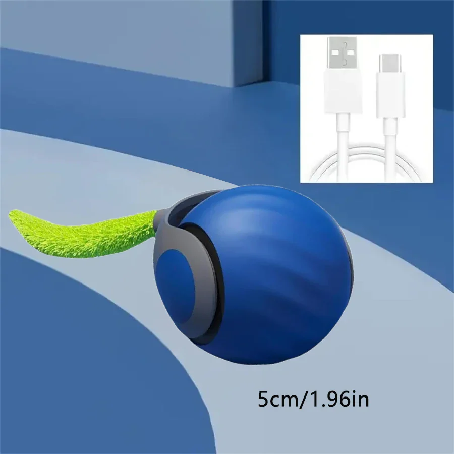 Smart Automatic Cat Toy Ball – USB Rechargeable Interactive - Image 18