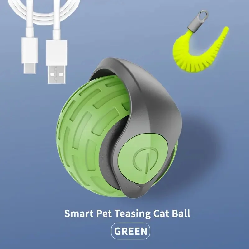 Smart Automatic Cat Toy Ball – USB Rechargeable Interactive - Image 20