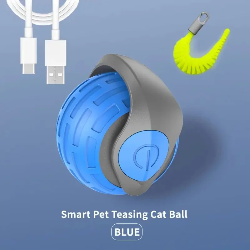 Smart Automatic Cat Toy Ball – USB Rechargeable Interactive - Image 22