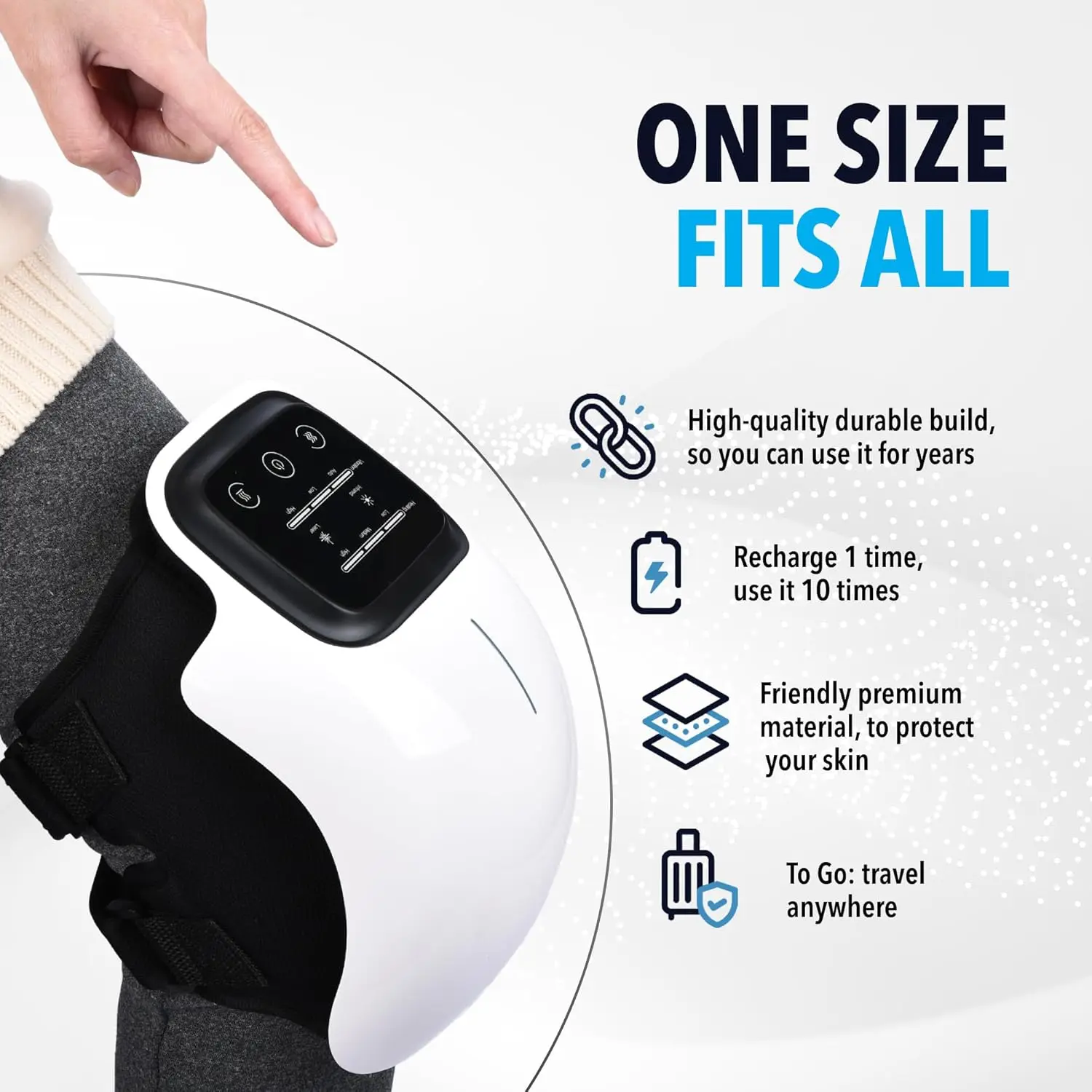 Smart Knee Massager with Red Light Therapy - Image 3