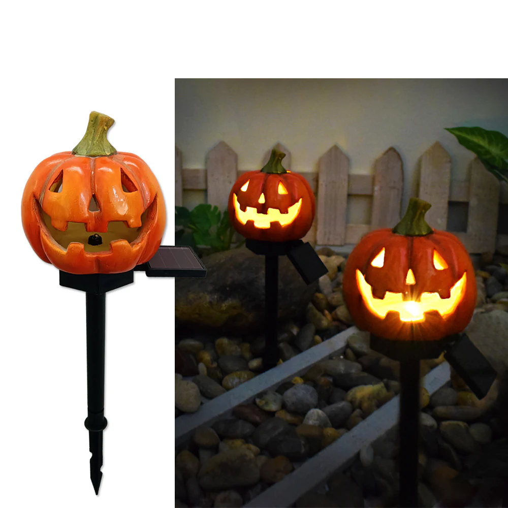 Solar Outdoor Courtyard Halloween Pumpkin Lamp - Image 3
